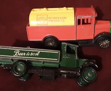 two merchandise truck's