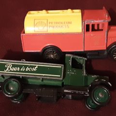two merchandise truck's