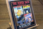 C64 - The Power Pack (4 Game Compilation) - Commodore 64 Large Jewel Tape Game - complete in box