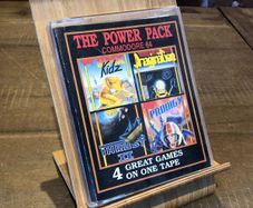 C64 - The Power Pack (4 Game Compilation) - Commodore 64 Large Jewel Tape Game - complete in box