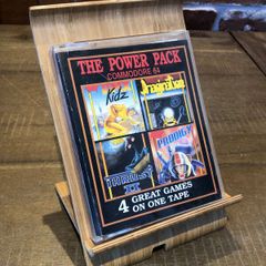 C64 - The Power Pack (4 Game Compilation) - Commodore 64 Large Jewel Tape Game - complete in box