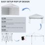 Pop Up Gazebo 3 x 3 (M) with 2 Sidewalls, Leg Weight Bags Image 4