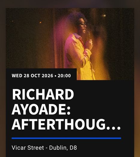 Richard Ayoade Vicar Street 28th October 2026 - 2 Tickets
