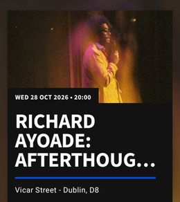 Richard Ayoade Vicar Street 28th October 2026 - 2 Tickets