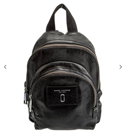 Marc Jacobs Mini Leather Backpack - Black