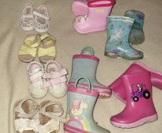 Toddler wellies and summer shoes for girls