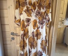 long pleated dress