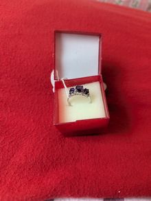 Amethyst diamond ring.