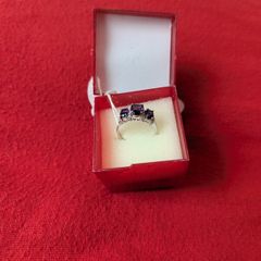 Amethyst diamond ring.