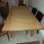 Matching solid wood table and dresser Image 4