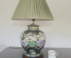 Ceramic Kutani Table Lamp