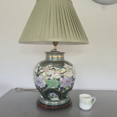 Ceramic Kutani Table Lamp