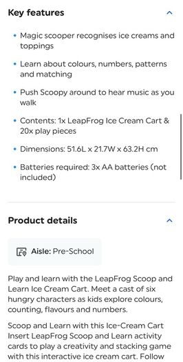 Leap Frog scoop & learn ice cream cart - sounds no longer working