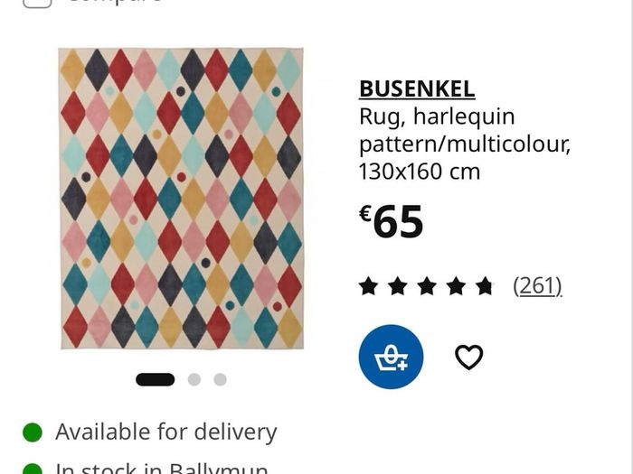 Small Rug Excellent Condition