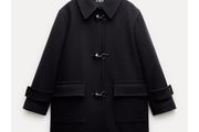 Zara Manteco  wool coat, navy, new, size S-M ,RRP 159