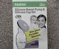 Haakaa Gen 1 Silicone Breast Pump and Cap Set 100ml