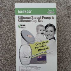 Haakaa Gen 1 Silicone Breast Pump and Cap Set 100ml