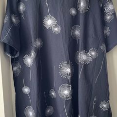 Emery Rose Ladies navy print plus size top new
