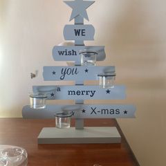 Xmas tree shape tea light holder