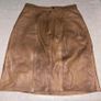 Brown Leather Skirt Image 2