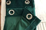 Forest Green Velven Designer Curtains. Spain. Perfect conditions.