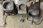 3 old theatre lights