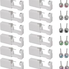 NEW SALE | 12 Packs Ear Piercing Gun Kit Self Ear Nose Piercing Gun Kit, No Pain Safety Nose Piercing Gun Kit