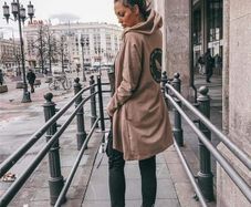 Long Hoodie white, cream,  High Quality Clothes from Hola Boutique