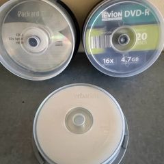 50 Blank DVD-R and CD-R Discs