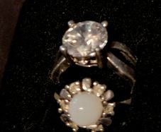 2 sterling silver rings