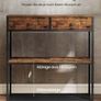 Console Table Vintage Brown-Black Narrow or Marble White Image 9