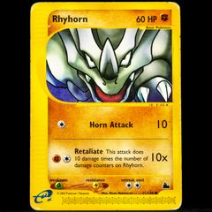 Rhyhorn 91/144 Common E-Card Skyridge Pokemon Card Vintage 2003