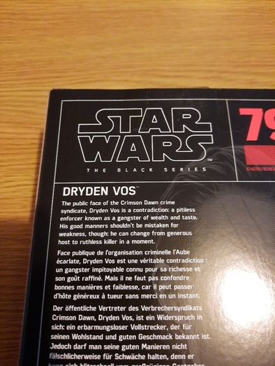 Star Wars Black Series: Dryden Vos 6''