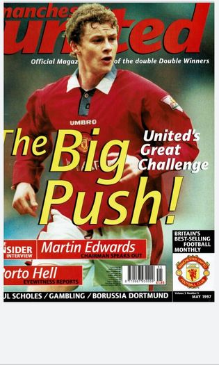 Man Utd 'UNITED' official magazines 1997