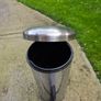 Silver pedal bin Image 2