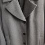 Independent Era JAEGER Grey Wool Coat Size UK 16 / EUR 44 (Pristine) Image 2