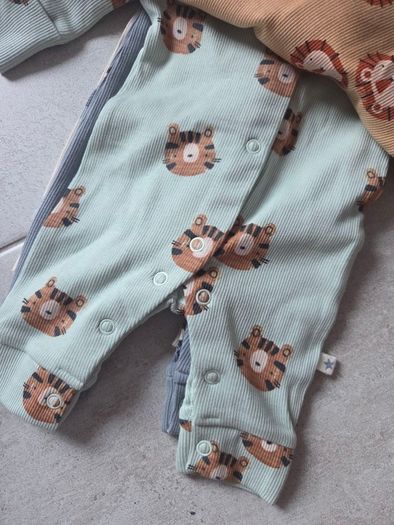 First Size (Newborn), With Tags 4 Next Animal Print Sleepsuits