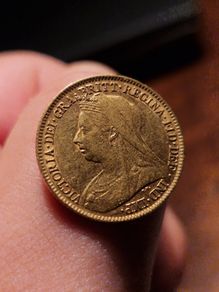 1894 Victorian Half Sovereign. 4g 22K.