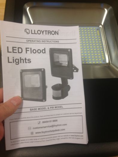 Large Slimline LED Flood Lights 150W with PIR