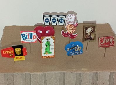 Collection Of Stick Pin Badges Advertising Etc