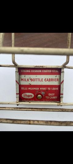 old original  milk bottle  holder