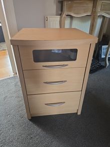 3 drawer bedside