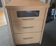 3 drawer bedside