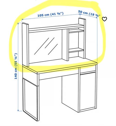 Ikea Micke Desk Shelf