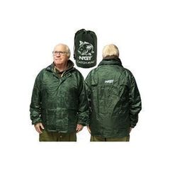 Green Waterproof Jacket with Zip in Hood & Carry Bag - FREE DELIVERY OR PICK UP IN STORE