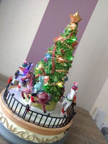 Christmas Light Up Merry Go Round
