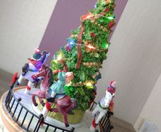 Christmas Light Up Merry Go Round