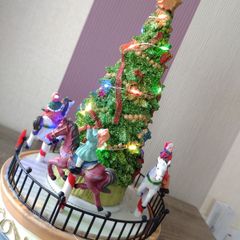 Christmas Light Up Merry Go Round