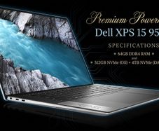 Dell XPS, 64GB RAM, 512 + 4TB SSD + Docking station + extras