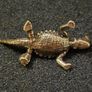 3 brass lizards. Image 8